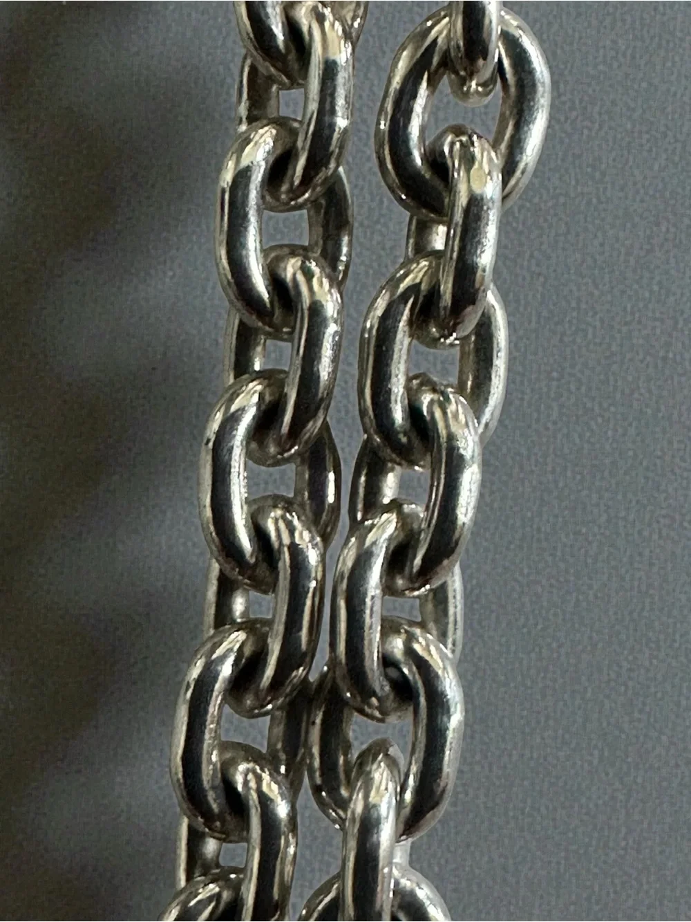 Authentic Gucci G Logo Pendant Necklace Sterling Silver 925 17” Chain Unisex